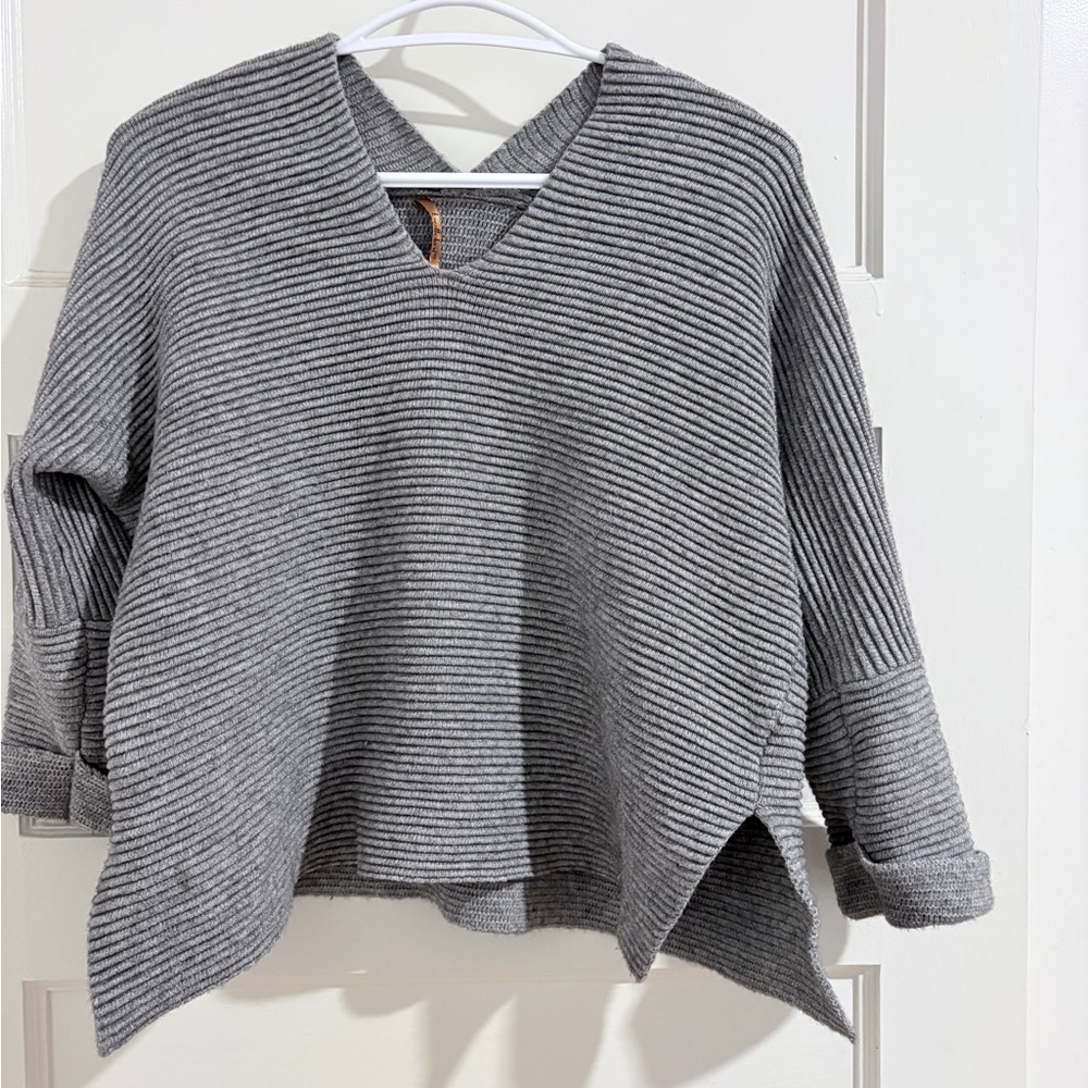 Belldini Charcoal V-Neck Women's Sweater